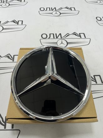 Эмблема в решетку Mercedes-benz хром  A0008800300 A0008881600  A 000 880 03 00 A 000 888 16 00  Меrсedеs АМG GТ Х290 рестайлинг 2017-2025гг лифтбек  Меrсеdеs GLС-сlаss Х253 Х254 GLС C253 рестайлинг 2019-2022 гг GLС C254 2022-2026гг  Меrсеdеs ЕQС-сlаss N29